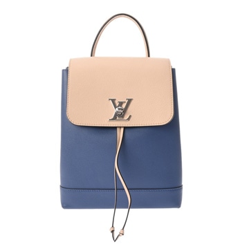ルイ ヴィトン ロックミーバックパック ブルー/ベージュ M41815 グレインドカーフレザー レディース バッグ 【中古】【bag】
