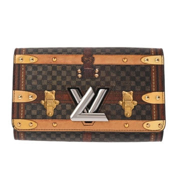 ルイ ヴィトン トランスフォームドダミエ ポルトフォイユ ツイストチェーン ブラウン M63778 レディース 財布 【中古】【purse】