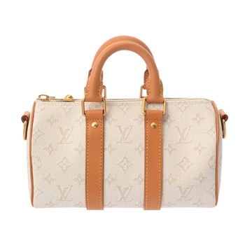 ルイ ヴィトン モノグラムヘリテージ キーポルバンドリエール 25 オフホワイト M15076 モノグラムヘリテージキャンバス メンズ バッグ 【中古】【bag】