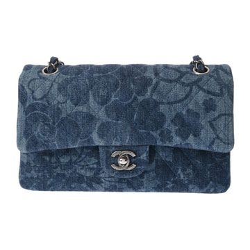 シャネル マトラッセ Wフラップチェーンショルダー 25 ブルー A01112 レディース バッグ 【中古】【bag】