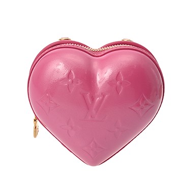 ルイ ヴィトン モノグラムヴェルニ キープ マイ ハート LVリミックス チェーンポーチ ネオンピンク M82966 ヴェルニ レディース バッグ 【未使用】【bag】
