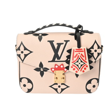 ルイ ヴィトン モノグラムアンプラント ポシェットメティス MM LVクラフティ クレーム/ノワール M45384 アンプラントレザー レディース バッグ 【中古】【bag】