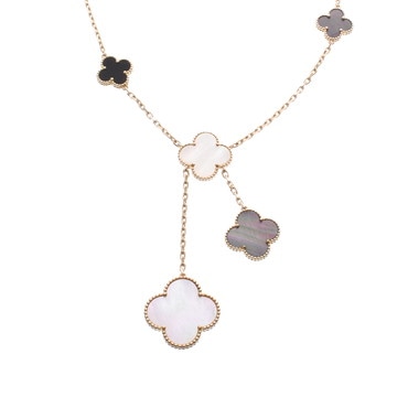 ヴァン クリーフ&アーペル マジックアルハンブラネックレス 6P ゴールド K18イエローゴールド YG レディース ジュエリー 【中古】【jewelry】