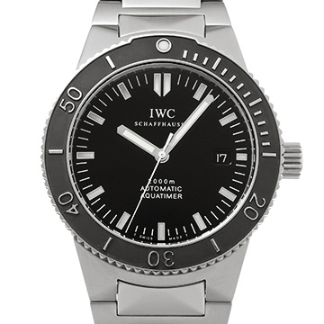 IWC GST アクアタイマー IW353602 ブラック メンズ 時計 【中古】【wristwatch】