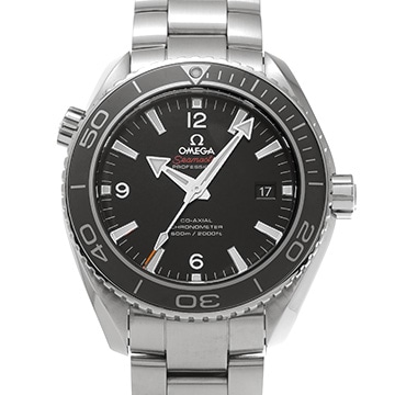 オメガ シーマスター プラネットオーシャン 600 コーアクシャル 232.30.46.21.01.001 ブラック メンズ 時計 【中古】【wristwatch】