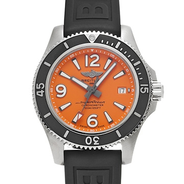 ブライトリング スーパーオーシャン オートマチック 42 A17366D71O1S2 オレンジ メンズ 時計 【中古】【wristwatch】