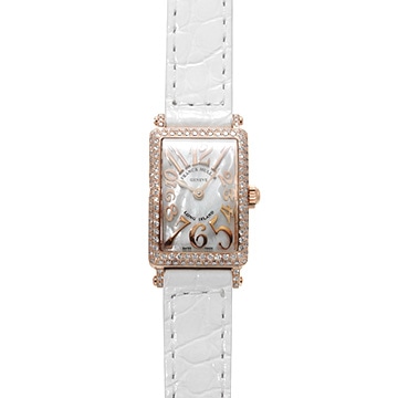 フランクミュラー ロングアイランド プティ レリーフ 802QZ REL MOPD 5N ホワイトシェル レディース 時計 【中古】【wristwatch】