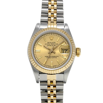ロレックス デイトジャスト 69173 シャンパン レディース 時計 【中古】【wristwatch】