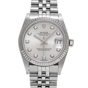 ロレックス デイトジャスト 68274G シルバー/ダイヤモンド ユニセックス 時計 【中古】【wristwatch】