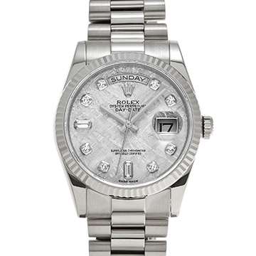 ロレックス デイデイト 118239A メテオライト/ダイヤモンド メンズ 時計 【中古】【wristwatch】