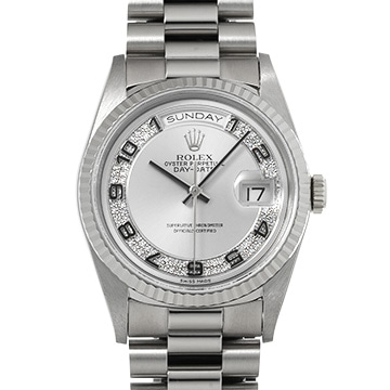 ロレックス デイデイト 18239A グレー/ダイヤモンド メンズ 時計 【中古】【wristwatch】