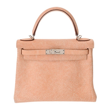 エルメス ケリー 28 内縫い  オレンジ ブッフルスキッパー レディース バッグ 【中古】【bag】