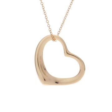 ティファニー オープンハート ネックレス ゴールド K18イエローゴールド YG レディース ジュエリー 【中古】【jewelry】