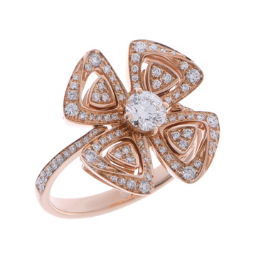 ブルガリ フィオレヴァー リング #53 ゴールド 355874 K18ピンクゴールド PG レディース ジュエリー 【中古】【jewelry】