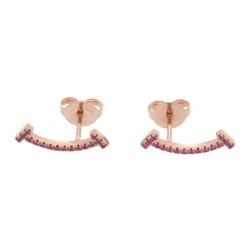 ティファニー Tスマイル ピアス ゴールド K18ピンクゴールド PG レディース ジュエリー 【中古】【jewelry】