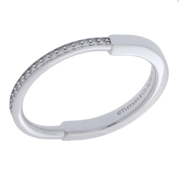 ティファニー ロック リング シルバー K18ホワイトゴールド WG レディース ジュエリー 【中古】【jewelry】