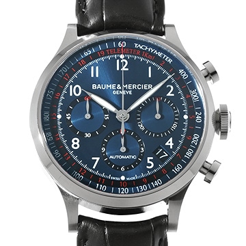 ボーム&メルシェ ケープランド クロノグラフ MOA10066 ブルー メンズ 時計 【中古】【wristwatch】