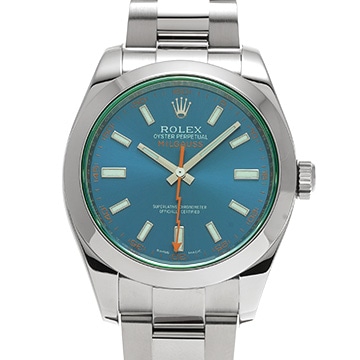 ロレックス ミルガウス 116400GV Zブルー メンズ 時計 【中古】【wristwatch】