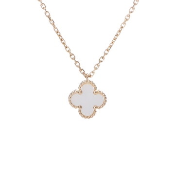 ヴァン クリーフ&アーペル スウィートアルハンブラ ネックレス ゴールド K18イエローゴールド YG レディース ジュエリー 【中古】【jewelry】