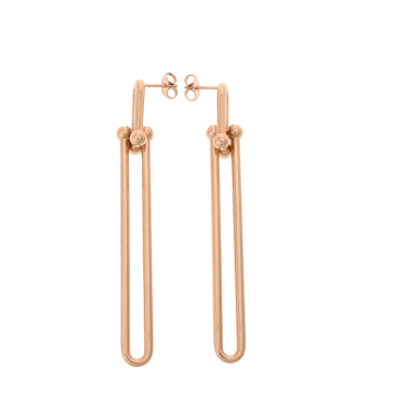 ティファニー ハードウェア ピアス ピンク K18ピンクゴールド PG レディース ジュエリー 【中古】【jewelry】