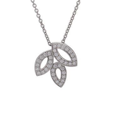 ハリー ウィンストン リリークラスター ネックレス ミニ シルバー PEDPSM1MLC Pt950プラチナ レディース ジュエリー 【中古】【jewelry】