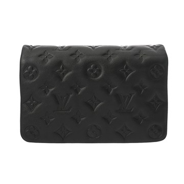 ルイ ヴィトン ポシェットクッサン ブラック M82116 ラムレザー レディース バッグ 【中古】【bag】