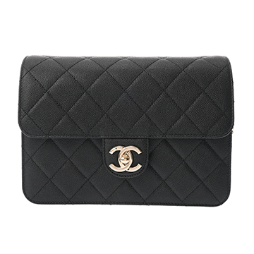 シャネル マトラッセ スモールフラップバッグ ブラック AS3002 グレインドカーフスキン レディース バッグ 【中古】【bag】