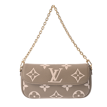 ルイ ヴィトン バイカラーモノグラムアンプラント ウォレット オン チェーン・アイビー トゥルトレール/クレーム M82211 レザー レディース バッグ 【未使用】【bag】