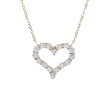 ティファニー センチメンタルハート ネックレス ゴールド K18イエローゴールド YG レディース ジュエリー 【中古】【jewelry】