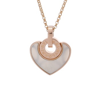 ブルガリ ブルガリブルガリ クオーレ ネックレス ゴールド K18ピンクゴールド PG レディース ジュエリー 【中古】【jewelry】