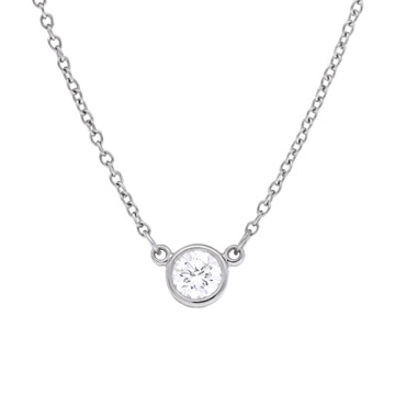 ティファニー バイザヤード ネックレス シルバー Pt950プラチナ レディース ジュエリー 【中古】【jewelry】