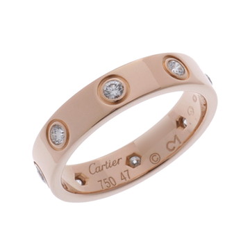カルティエ ミニラブリング #47 8PD ゴールド K18ピンクゴールド PG レディース ジュエリー 【中古】【jewelry】
