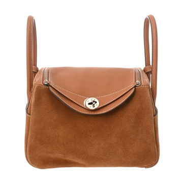 エルメス リンディ 26 ゴールド ドブリス(スウェード)/ヴォースイフト レディース バッグ 【中古】【bag】