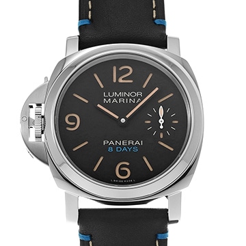 パネライ ルミノール レフトハンド 8デイズ アッチャイオ PAM00796 ブラック メンズ 時計 【中古】【wristwatch】