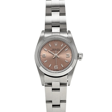 ロレックス オイスターパーペチュアル 76080 ピンク レディース 時計 【中古】【wristwatch】
