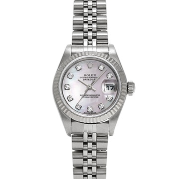 ロレックス デイトジャスト 79174NG ホワイトシェル/ダイヤモンド レディース 時計 【中古】【wristwatch】