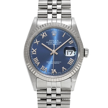 ロレックス デイトジャスト 16234 ブルー メンズ 時計 【中古】【wristwatch】