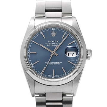 ロレックス デイトジャスト 36 16200 ブルー メンズ 時計 【中古】【wristwatch】
