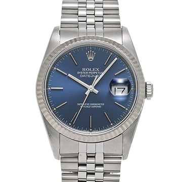 ロレックス デイトジャスト 36 16234 ブルー メンズ 時計 【中古】【wristwatch】