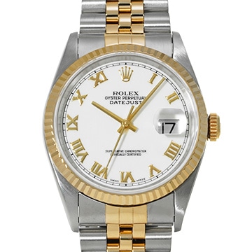ロレックス デイトジャスト 16233 ホワイト メンズ 時計 【中古】【wristwatch】