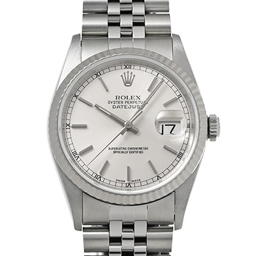 ロレックス デイトジャスト 16234 シルバー メンズ 時計 【中古】【wristwatch】