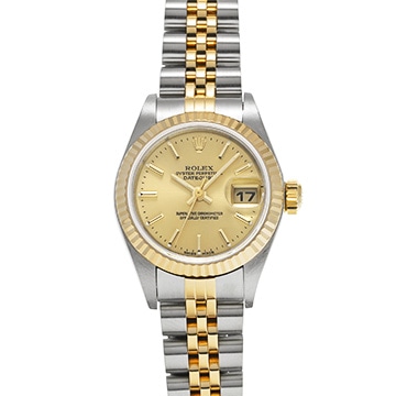 ロレックス デイトジャスト 79173 シャンパン レディース 時計 【中古】【wristwatch】