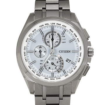 シチズン アテッサ AT8040-57A ライトブルー メンズ 時計 【中古】【wristwatch】