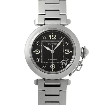 カルティエ パシャC W31043M7 ブラック ユニセックス 時計 【中古】【wristwatch】