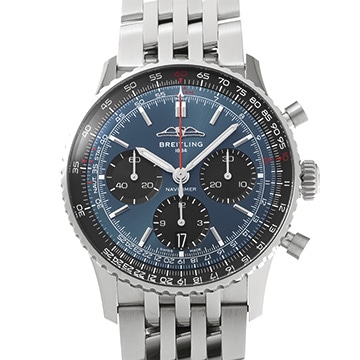 ブライトリング ナビタイマー B01 クロノグラフ 41 AB0139241C1A1 ブルー/ブラック メンズ 時計 【中古】【wristwatch】