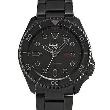 セイコー 5スポーツ SBSA075 ブラック メンズ 時計 【中古】【wristwatch】