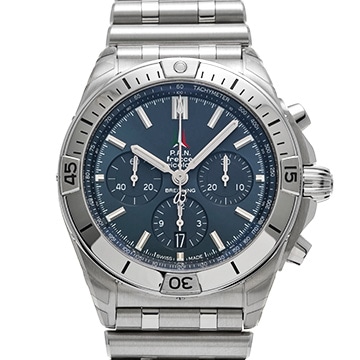 ブライトリング クロノマット B01 42 フレッチェ・トリコローリ リミテッド エディション AB01344A1C1A1 ブルー メンズ 時計 【中古】【wristwatch】