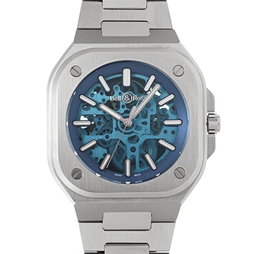 ベル＆ロス BR 05 スケルトンブルー BR05A-BLU-SKST/SST スケルトン メンズ 時計 【中古】【wristwatch】