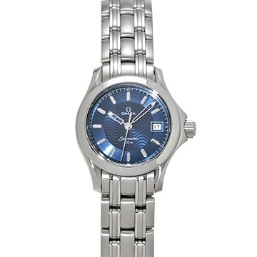 オメガ シーマスター 120 クォーツ 2581.81 ブルー レディース 時計 【中古】【wristwatch】