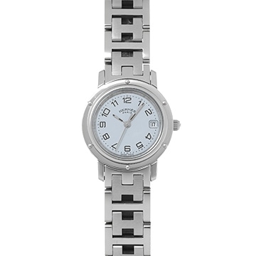 エルメス クリッパー CL4.210 ホワイトシェル レディース 時計 【中古】【wristwatch】